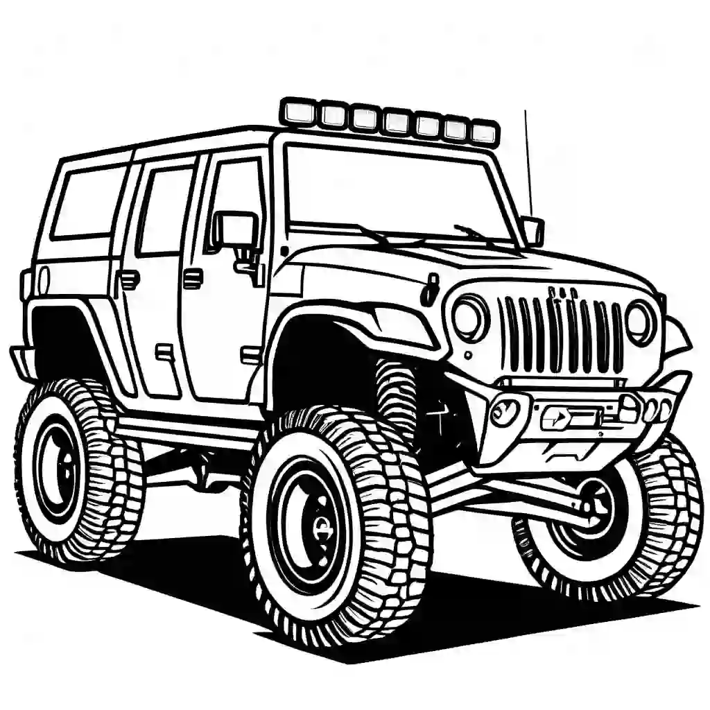 Off-road Vehicle coloring pages